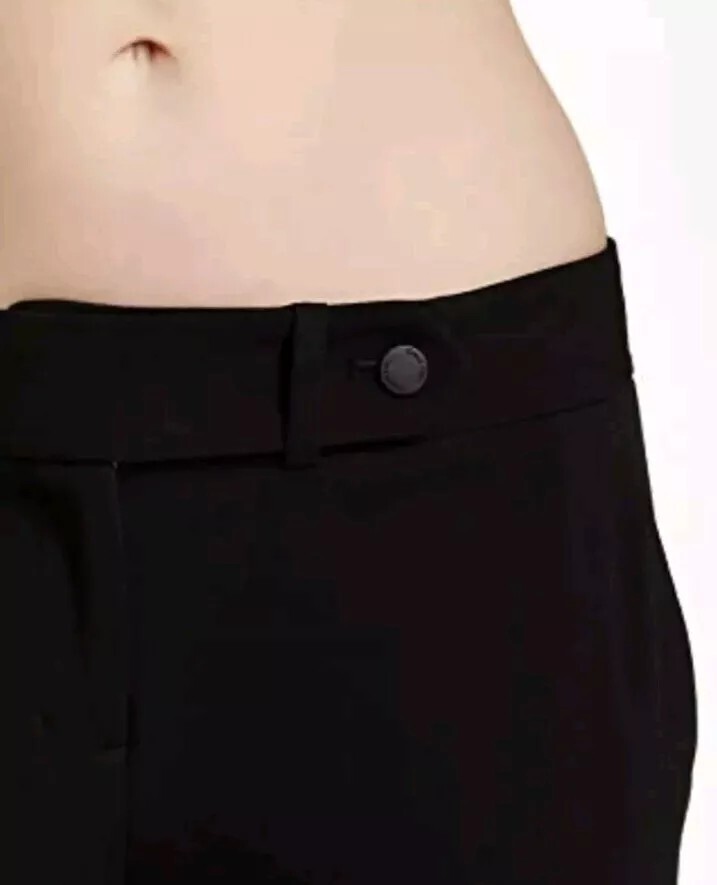 c11 Calvin Klein Straight-Leg Classic Business Casual Pant – Black- Size: 4 NWD
