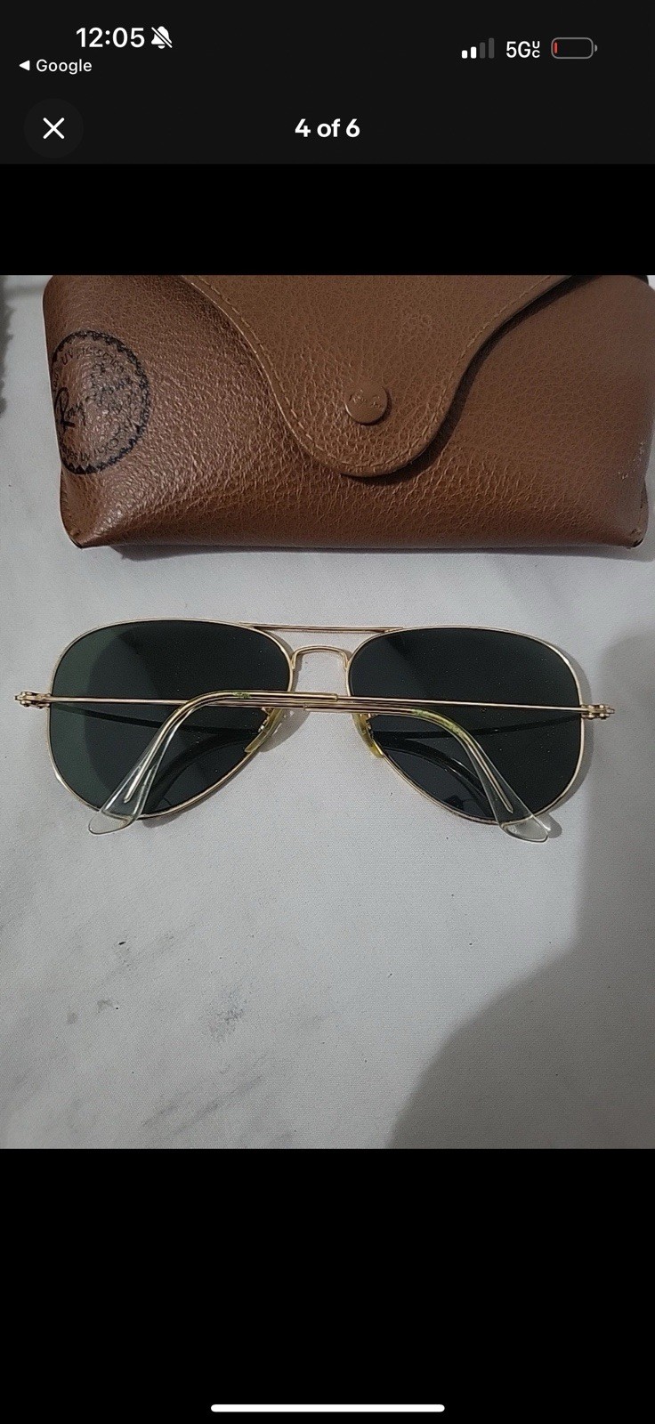 Ray-Ban RB3025 Brown Polarized Lens Gold Metal Frame Sunglasses