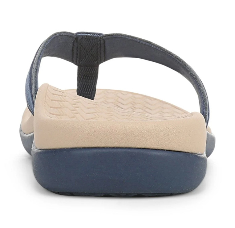 Vionic’s Tide 2.0 Toe Post Sandal, medium, Dark Denim Suede