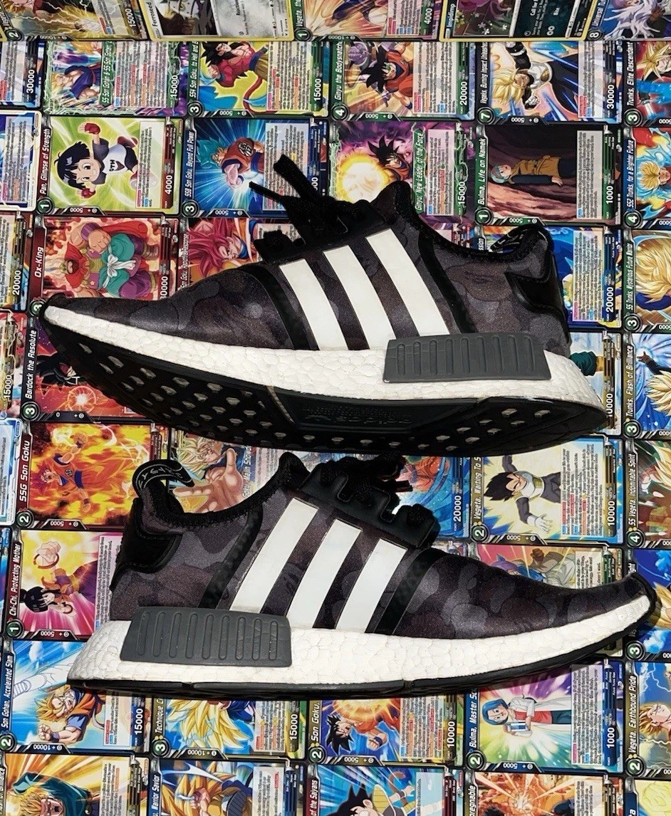 Size 9.5 – Adidas A Bathing Ape x NMD_R1 Black Camo