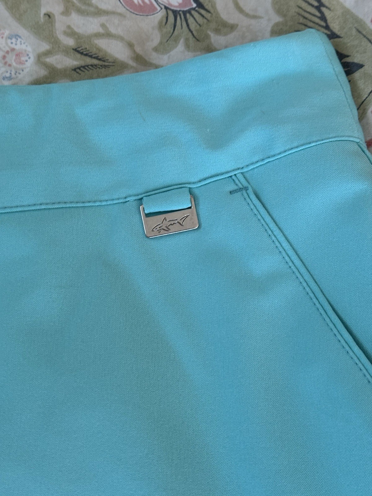 Womens Skorts (4). White, turquoise, tan and yellow. Size 12.