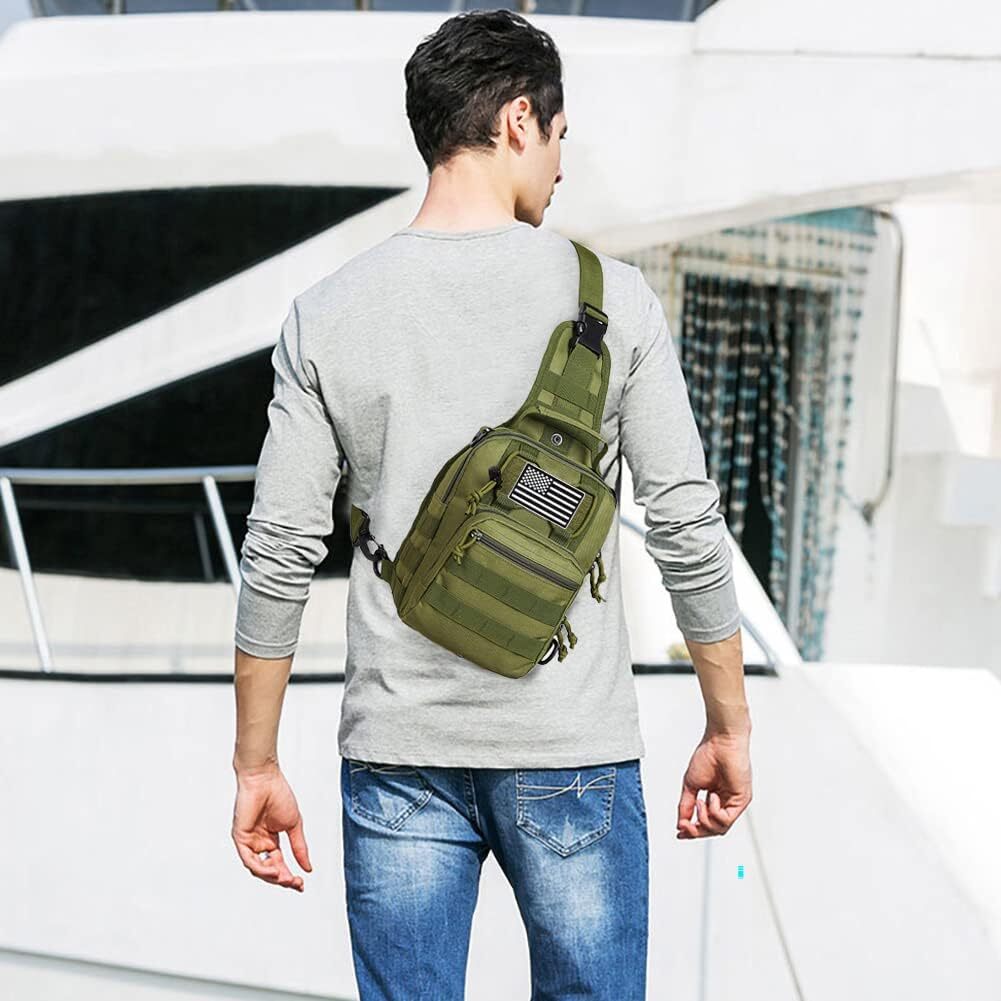 Tactical Sling Backpack 1000D Waterproof Military Backpack Satchel Shoulder Bag