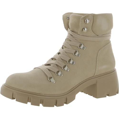 Steve Madden Women’s Hint Hiking Boot, Sand Suede, 6