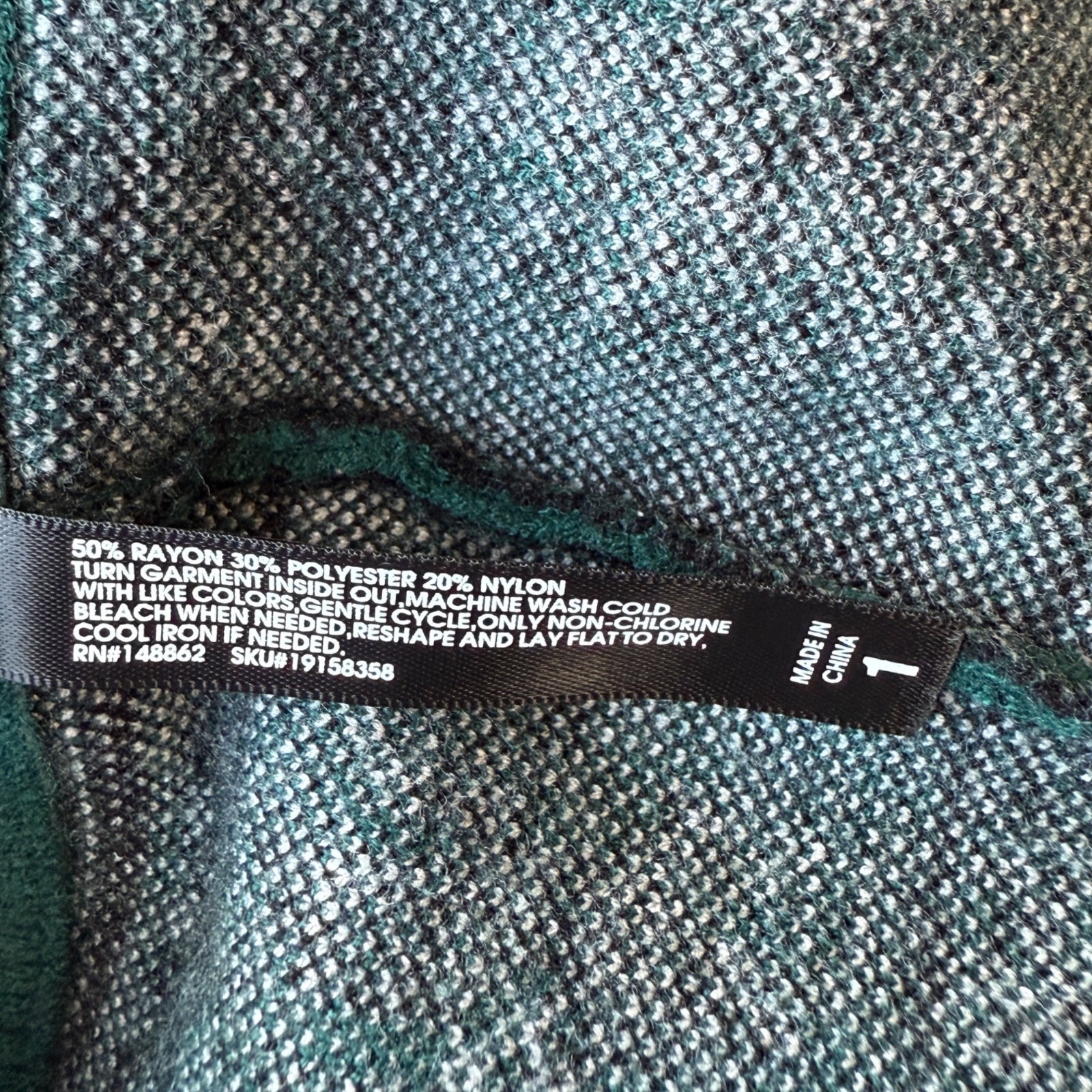 Torrid Green Fair Isle Knit Leggings Rayon/Polyester/Nylon Blend Womens Sz 1/XL