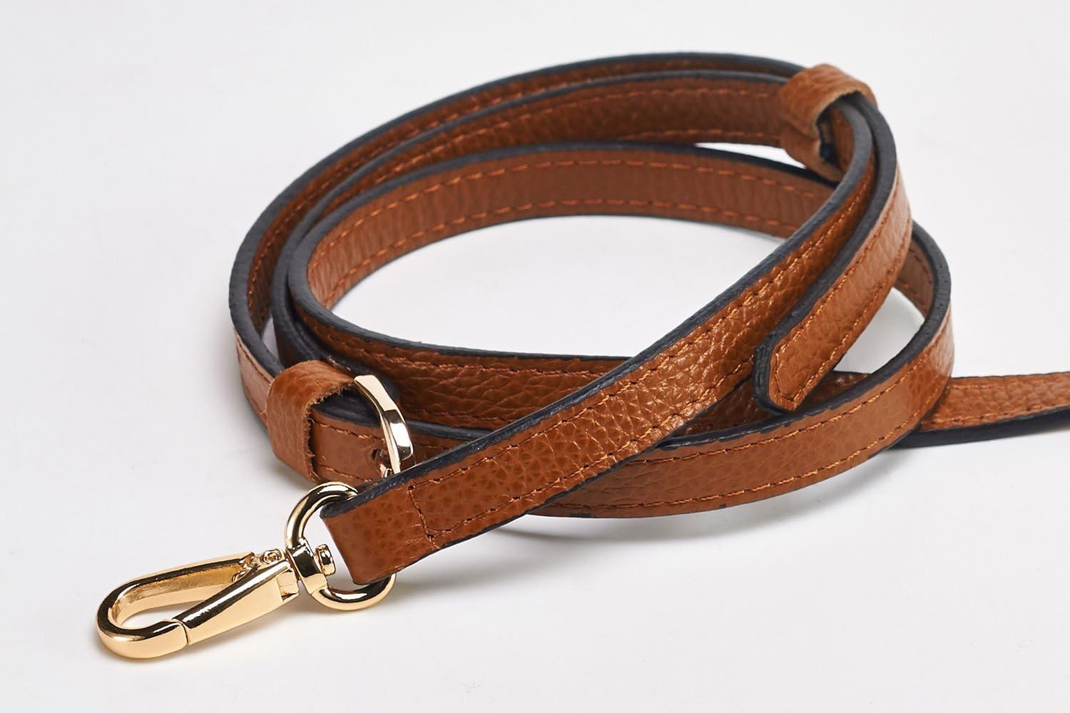 Luxury Full Grain Leather Purse Strap for Crossbody Bags – Adjustable Length