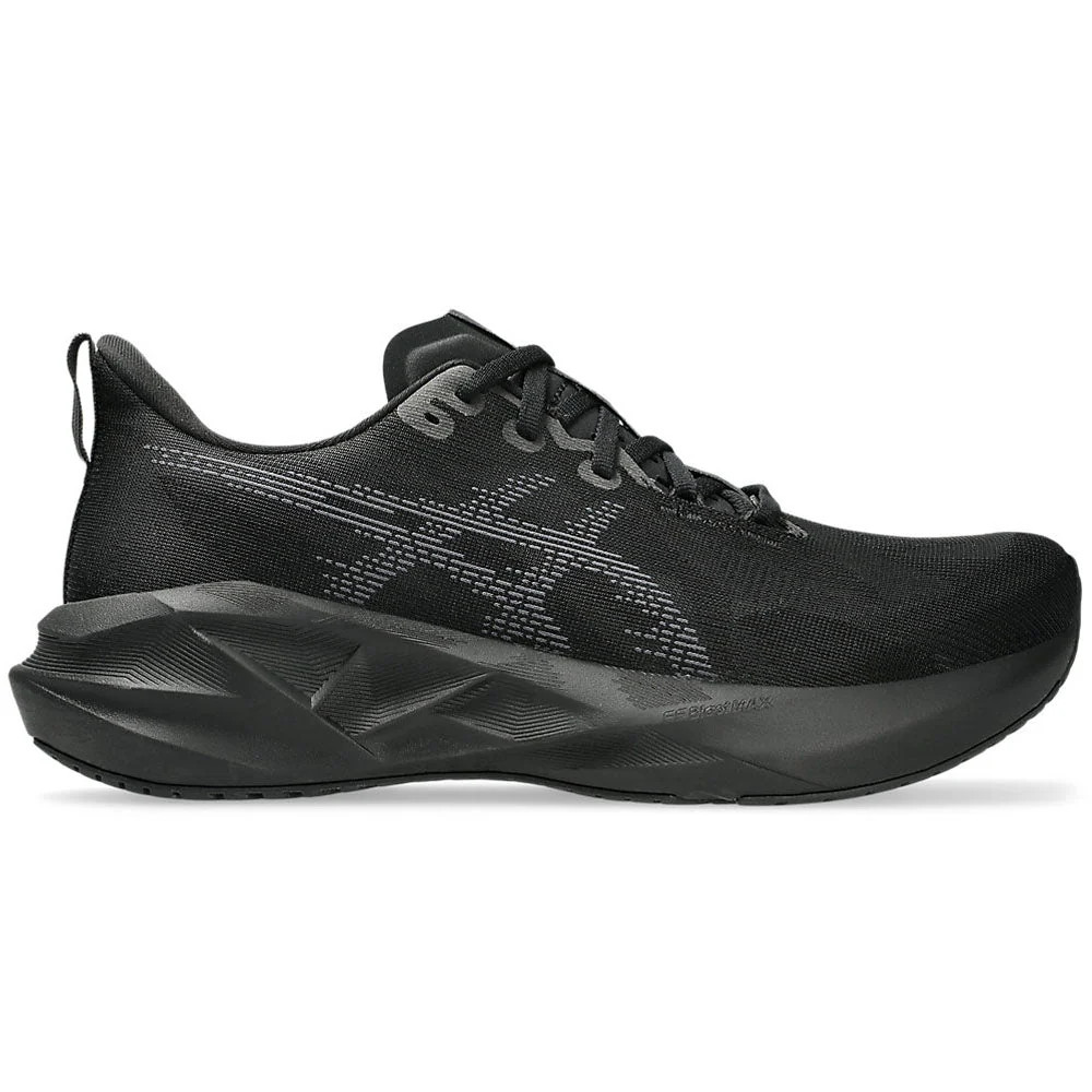Men’s Asics Novablast 5, Black/Carrier Grey, 8 D Medium US