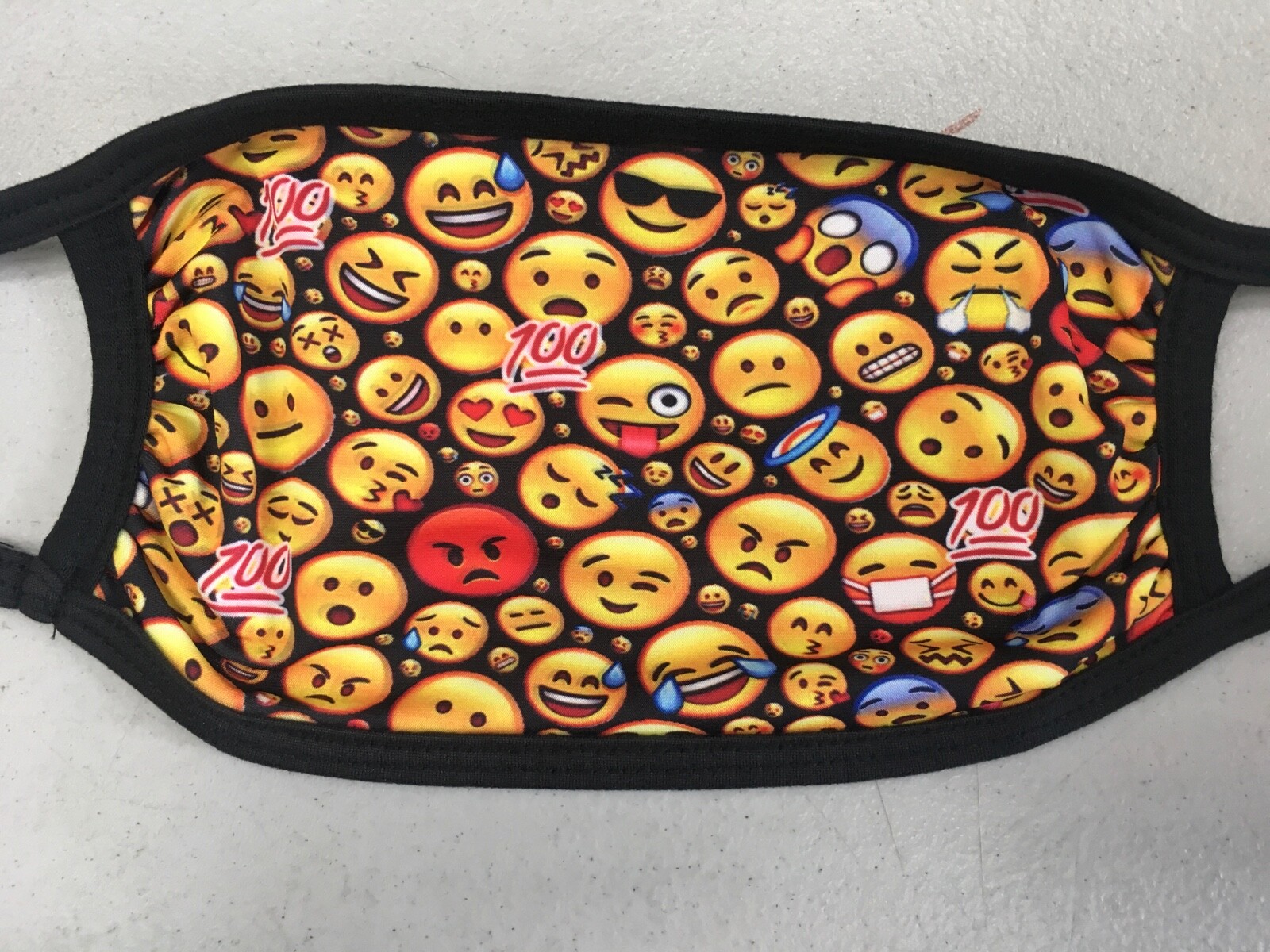 Emojie Print Face Mask/Cover 3DPrinted Soft Cotton Fabric Free Shipping/Returns