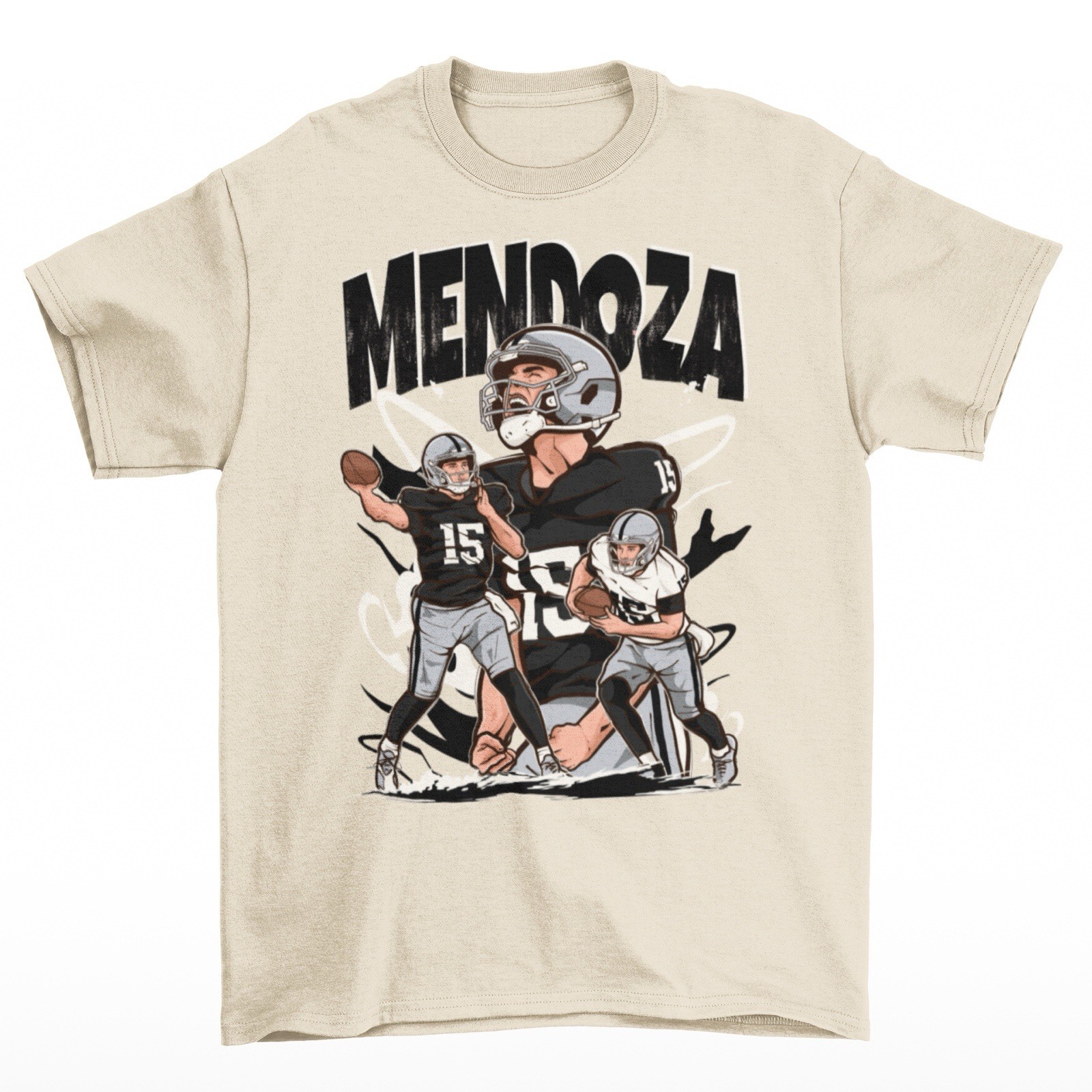 Fernando Mendoza Cartoon Style Las Vegas Football T-Shirt