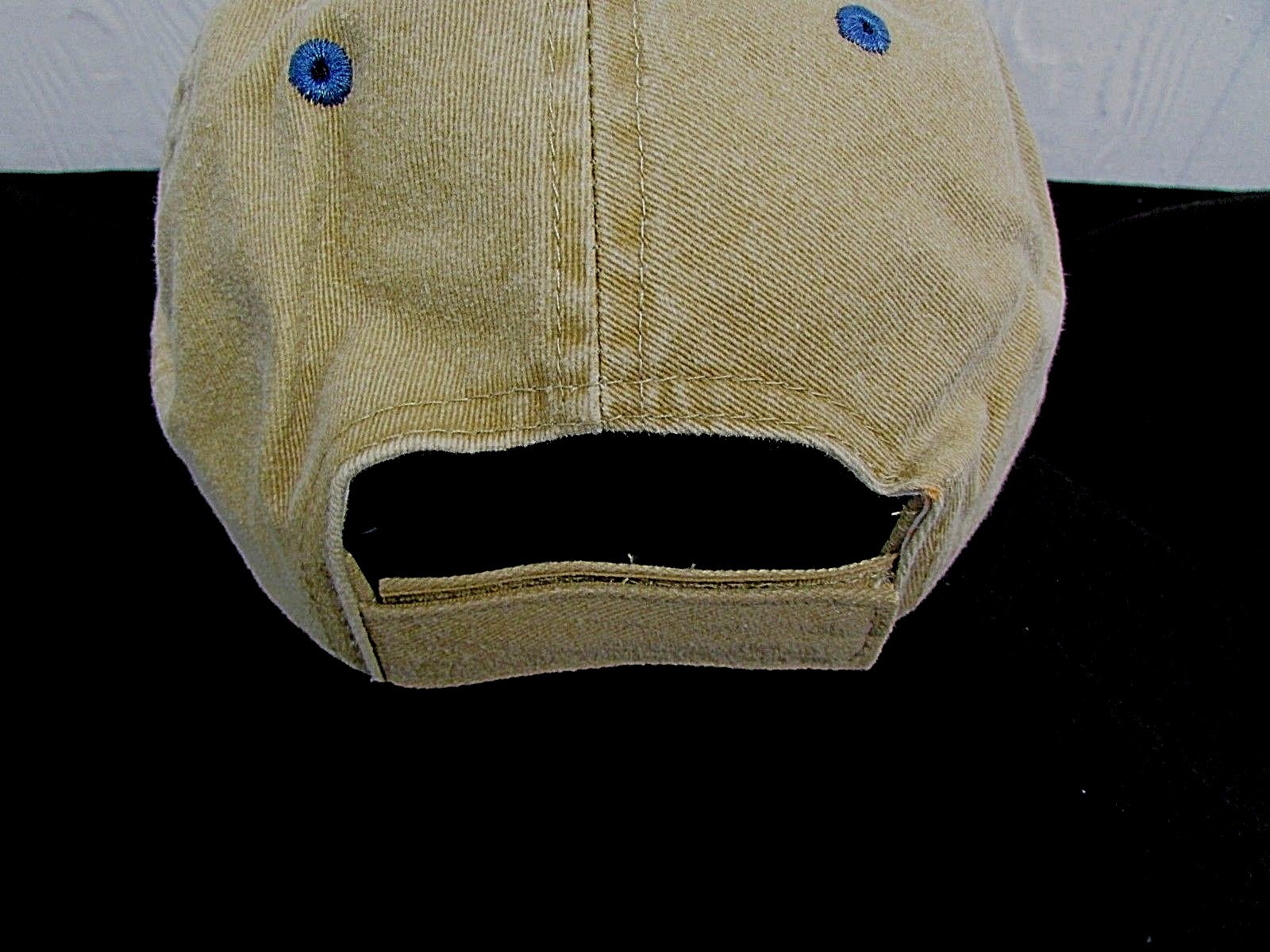 DORADO Sport Cap DOLPHIN MAHI Embroidered Fish TAN BLUE Fishing Hat Adj NEW AG15