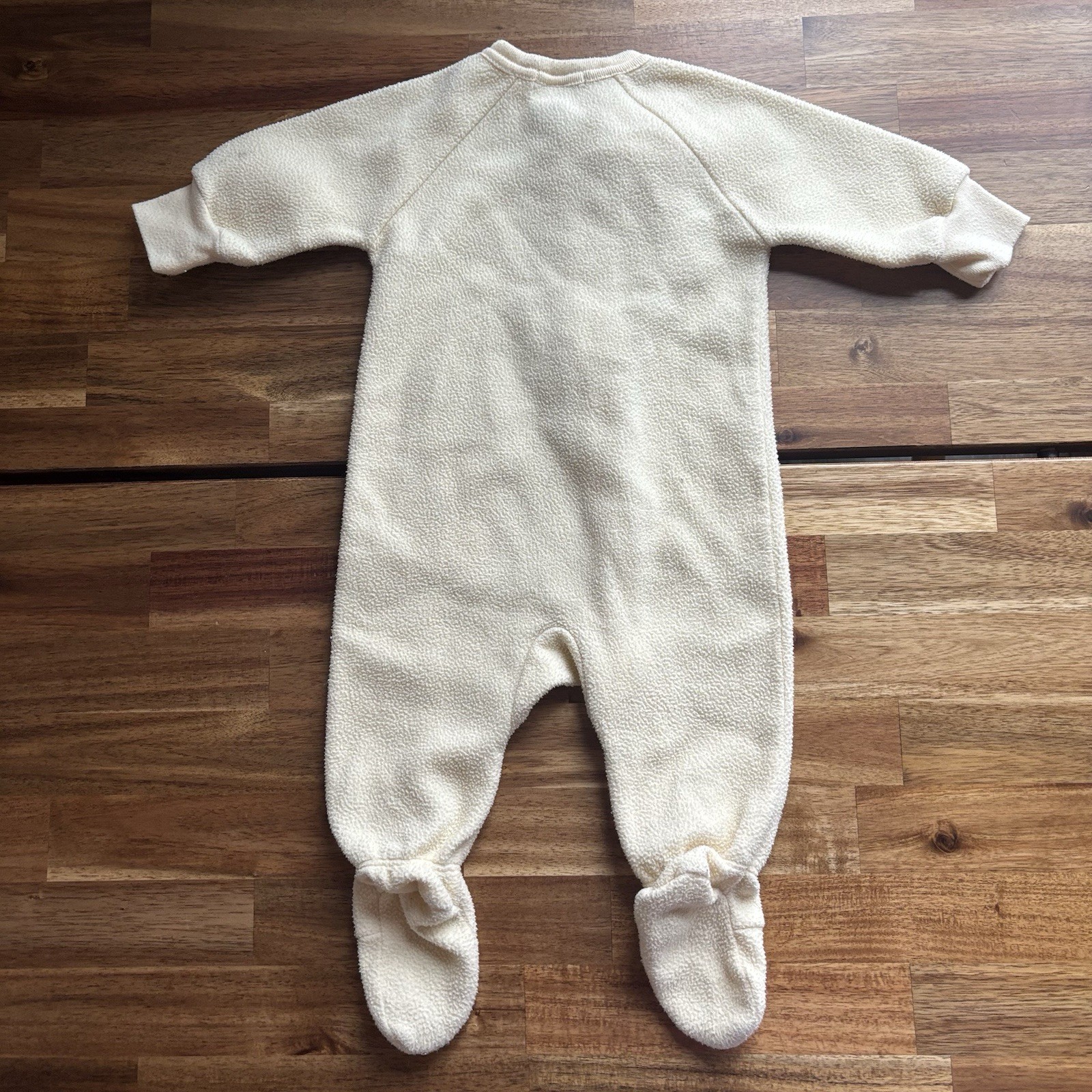 Vintage Carters Duckie Footed Sleeper Paste Yellow Fleece Baby Duck 6 Months