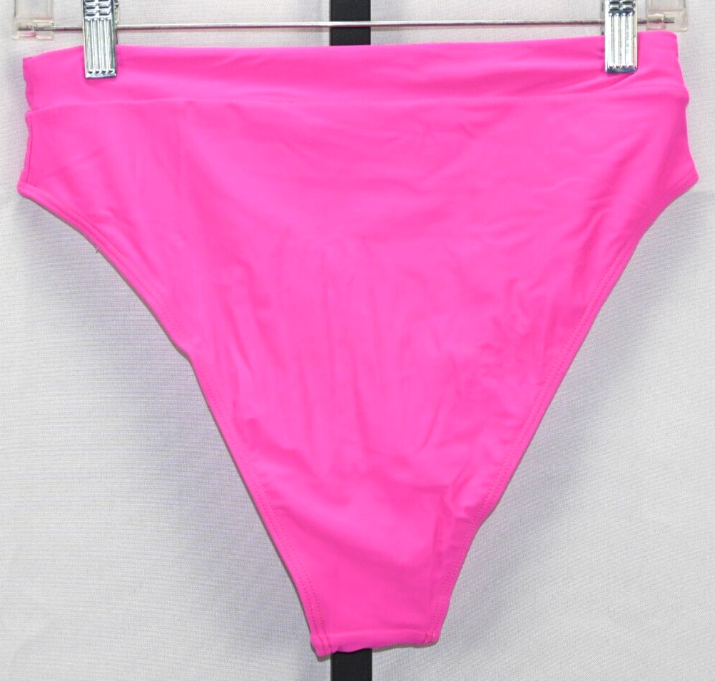 Hot Pink Bikini Bottom NWOT Size M 80% Nylon 20% Spandex
