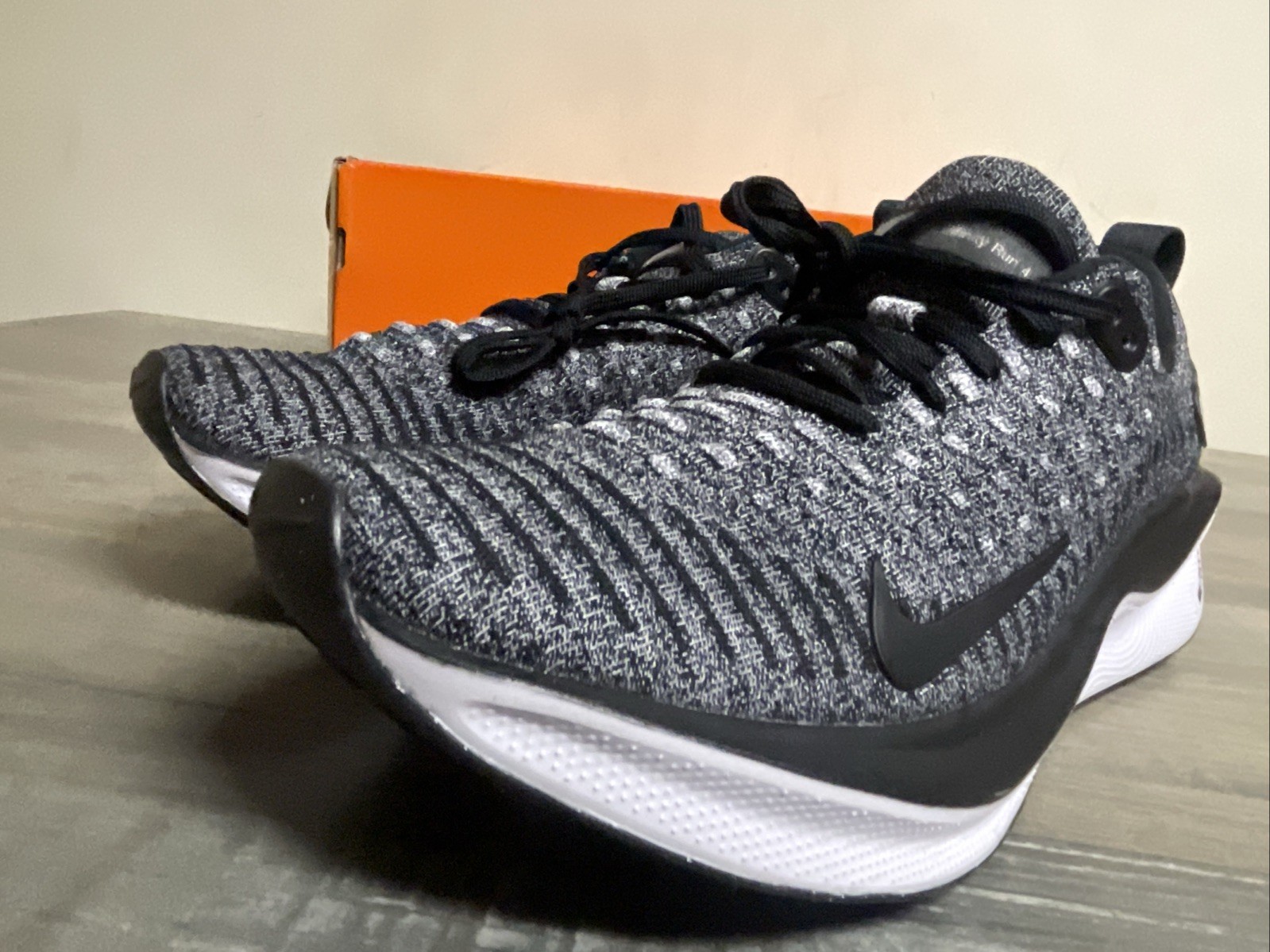 Nike React X Infinity Run 4 Oreo Black Grey White DR2670-003 Women’s Size 7 NEW