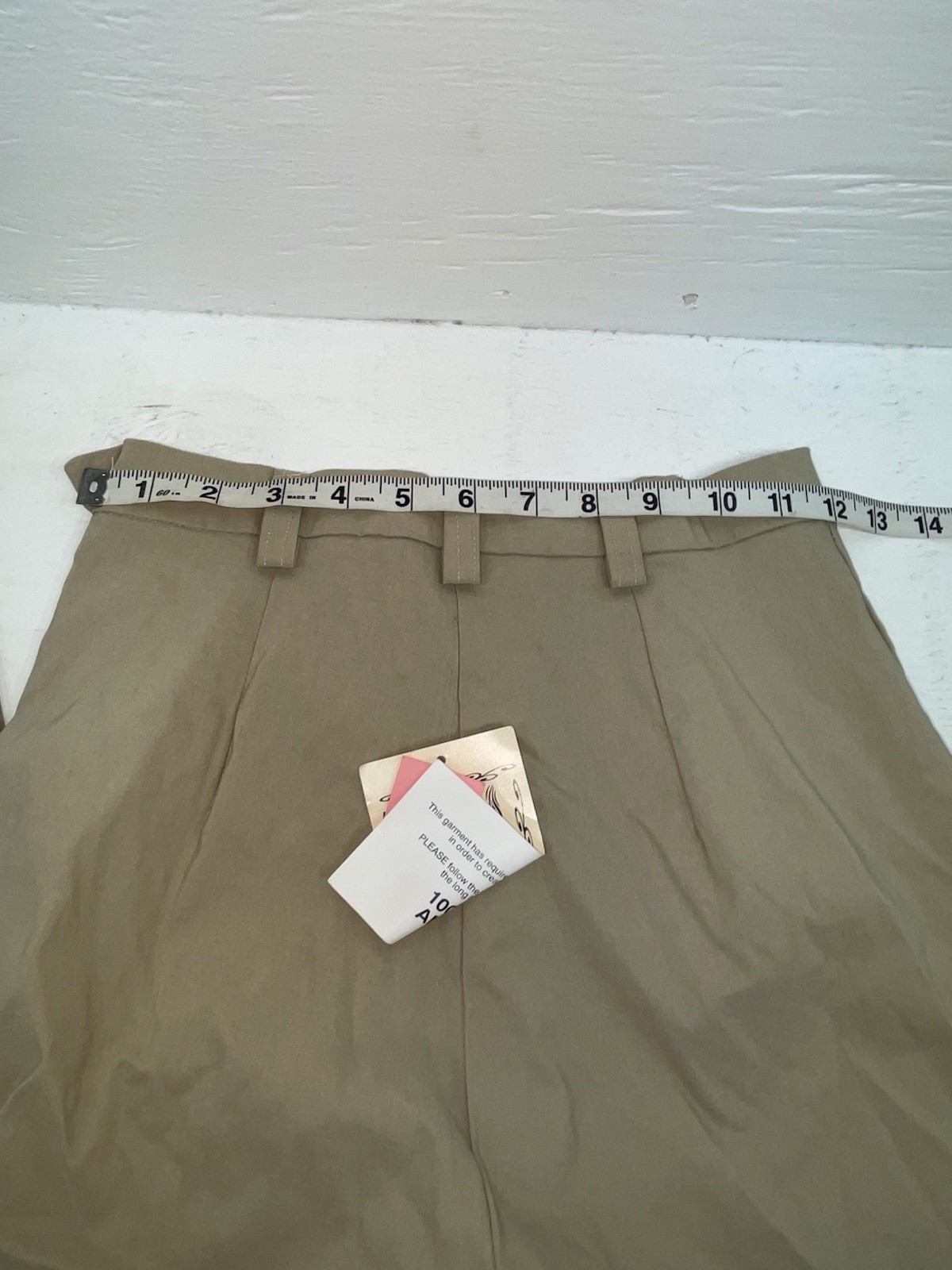 New Vintage Beige 1849 Polyester Pants #3443 XX-45