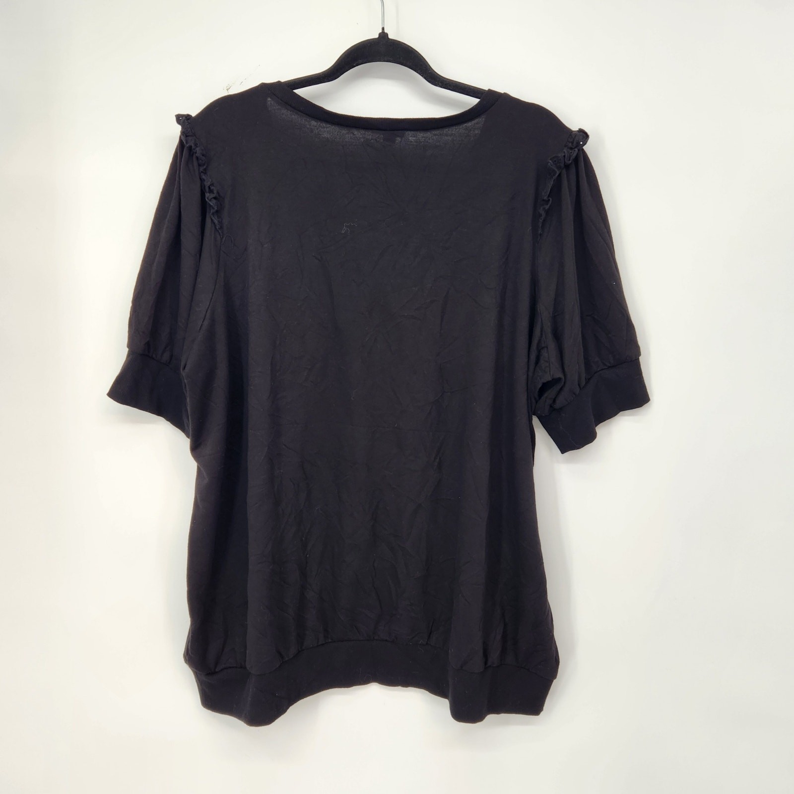 Torrid Black Chasing Dreams Like Whiskey Black Ruffle Sleeve Women’s Plus 2