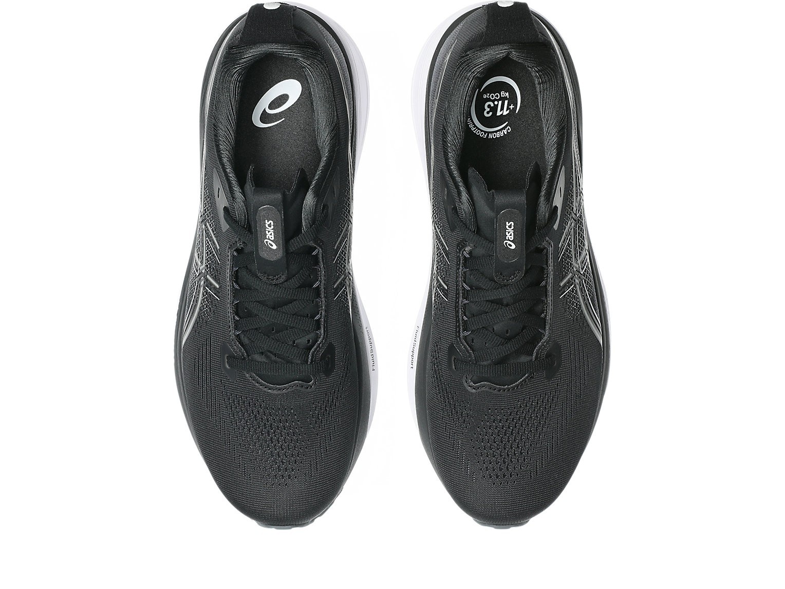 ASICS GEL-KAYANO 33 1011C167 002 Black White Running Shoes