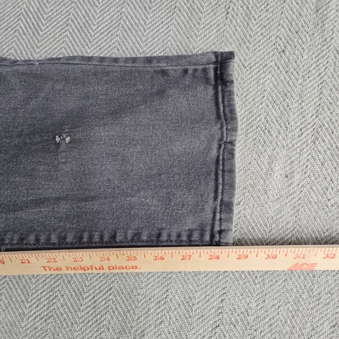 Franky Max Jeans Men’s W36 L30 Tapered Gray Wash Moto Biker Reinforcement Denim