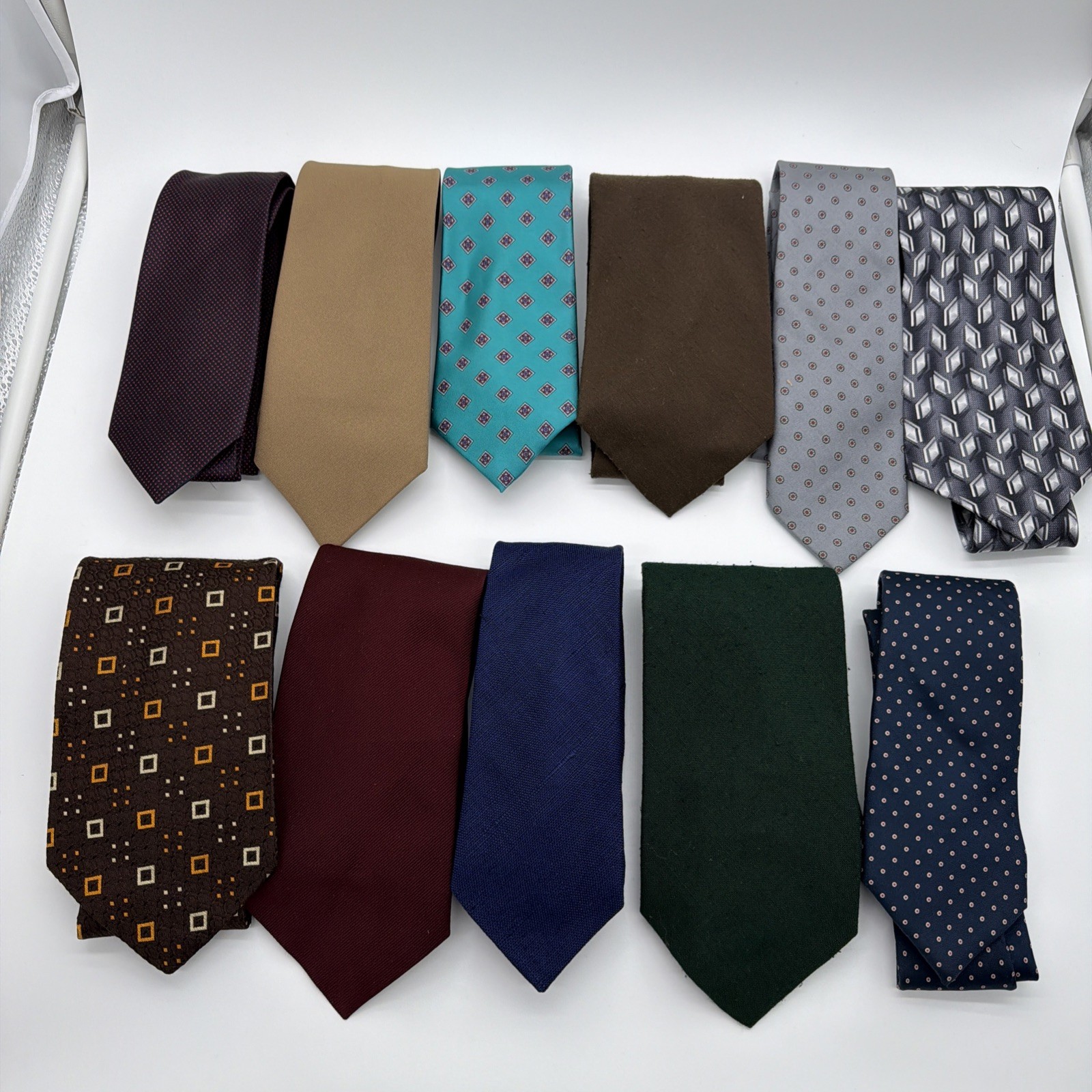 19 Neckties Various Brands – Men’s, Silk, Fabric, Wool, Polyester, Dress 😎⭐️
