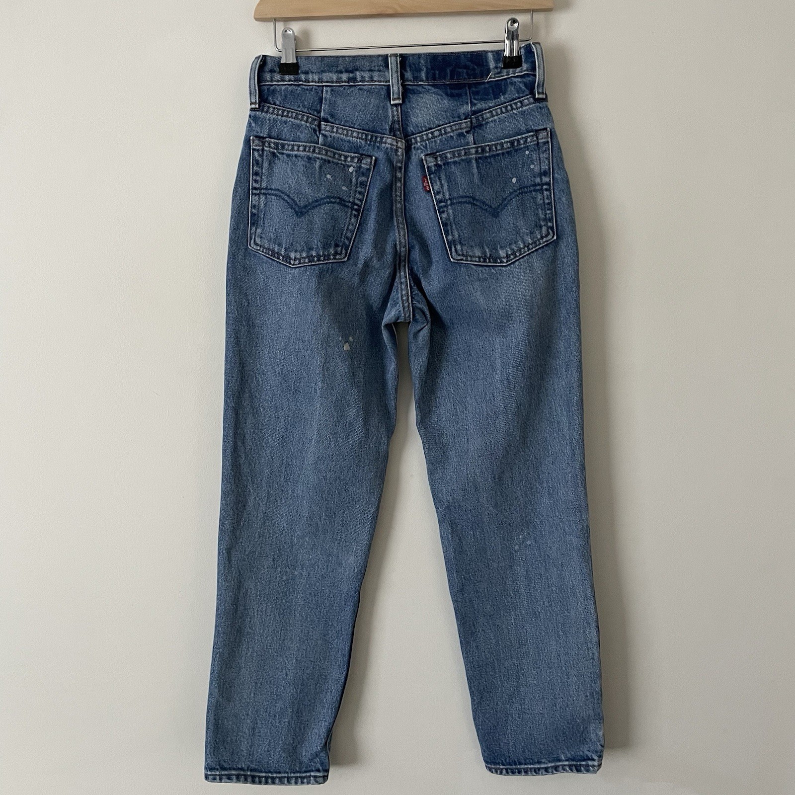 Levi’s Women’s Reworked Altered Jeans W26 L26 Cropped Blue Cotton See Pictures