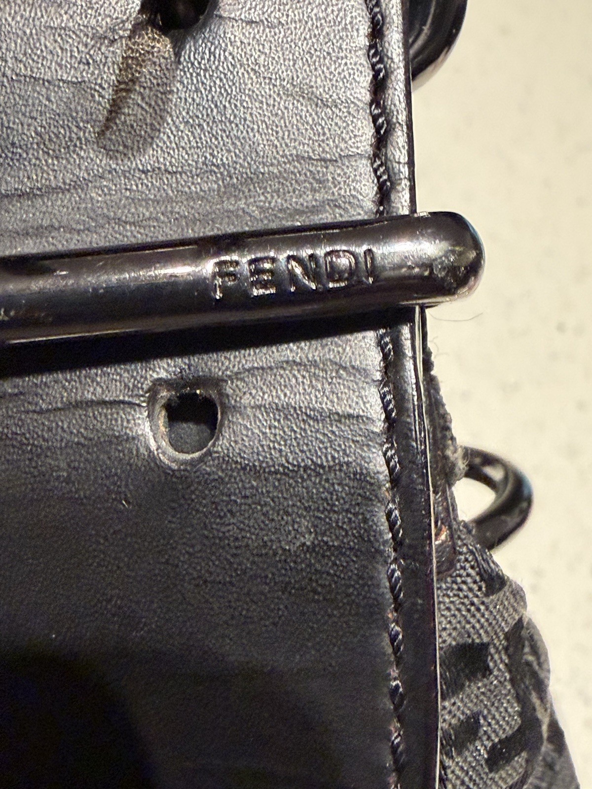 Fendi Black Zucchini Oyster Bag Rare