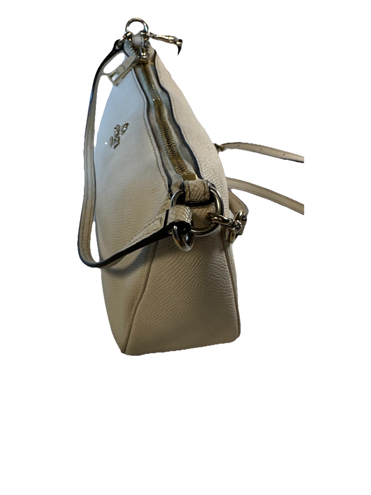 COACH #F25591 Top Handle Pouch in Crossgrain Leather Sz 8.75″ (L) × 5″ (H) ×3″ D
