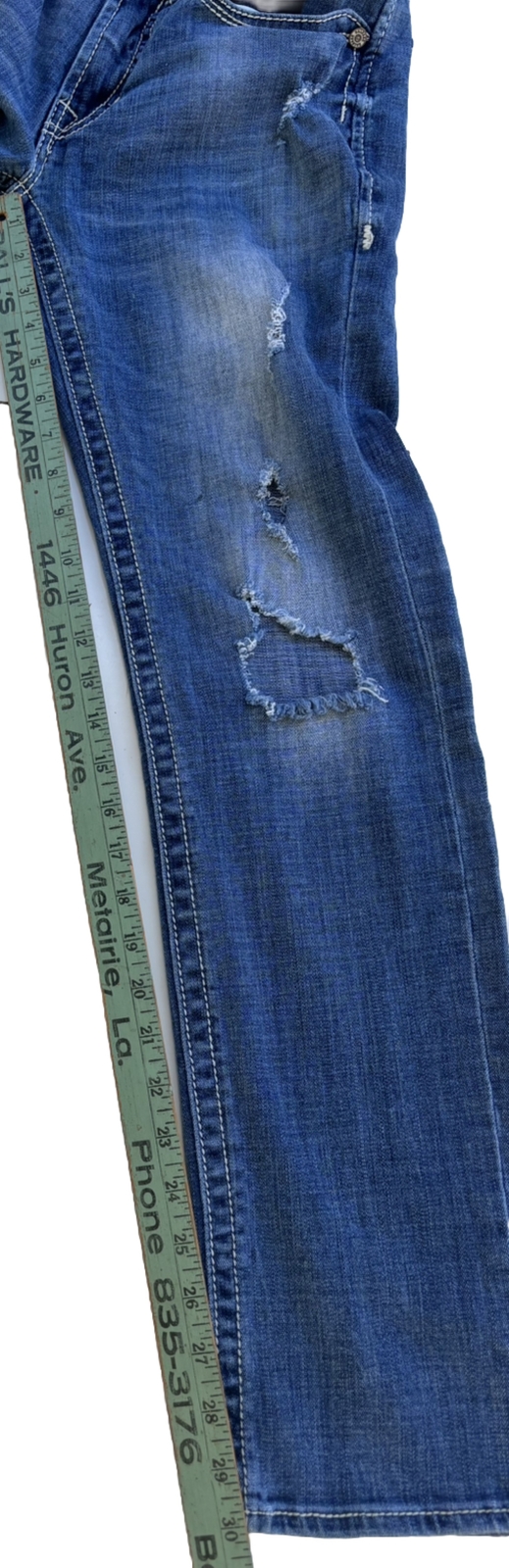 Salvage For Buckle Havoc Distressed Slim Fit Straight Jeans Men’s Sz 29R BKE