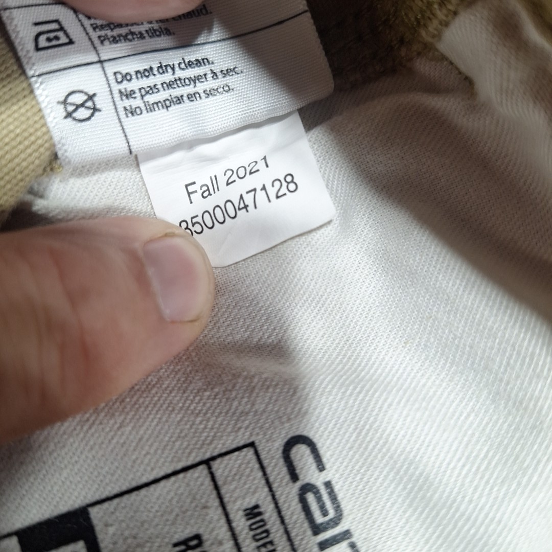 Carhartt Rugged Flex Relaxed Fit Canvas Pants Mens 38×30 Beige Work Wear Cargo