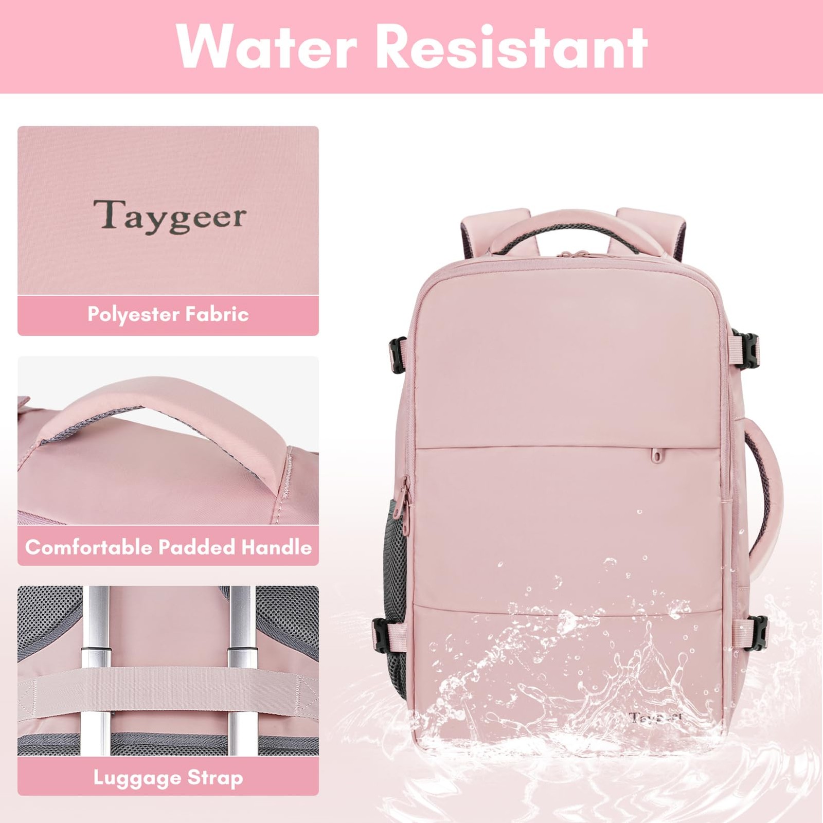 Taygeer Travel Backpack for Women, TSA Carry On Backpack Flight Approved