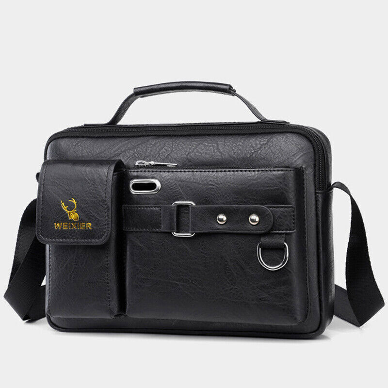 Mens Business Leather Shoulder/Messenger Bag Handbag Outdoor Sport Bag briefcase