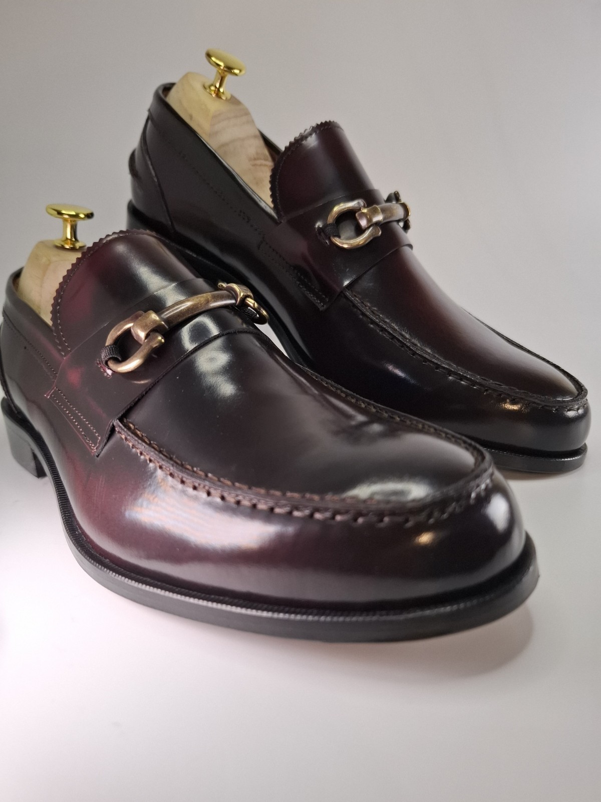 👞 Men’s Vai Now Strap Bordeaux Elegant Shoes – Made in Italy – 40/41/42/43/44