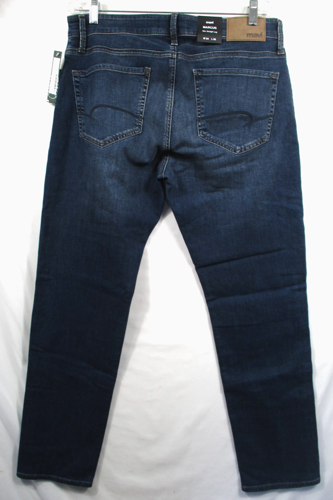 -NWT Mavi Marcus Slim Straight Leg Men’s Jeans Navy Sz 34×32