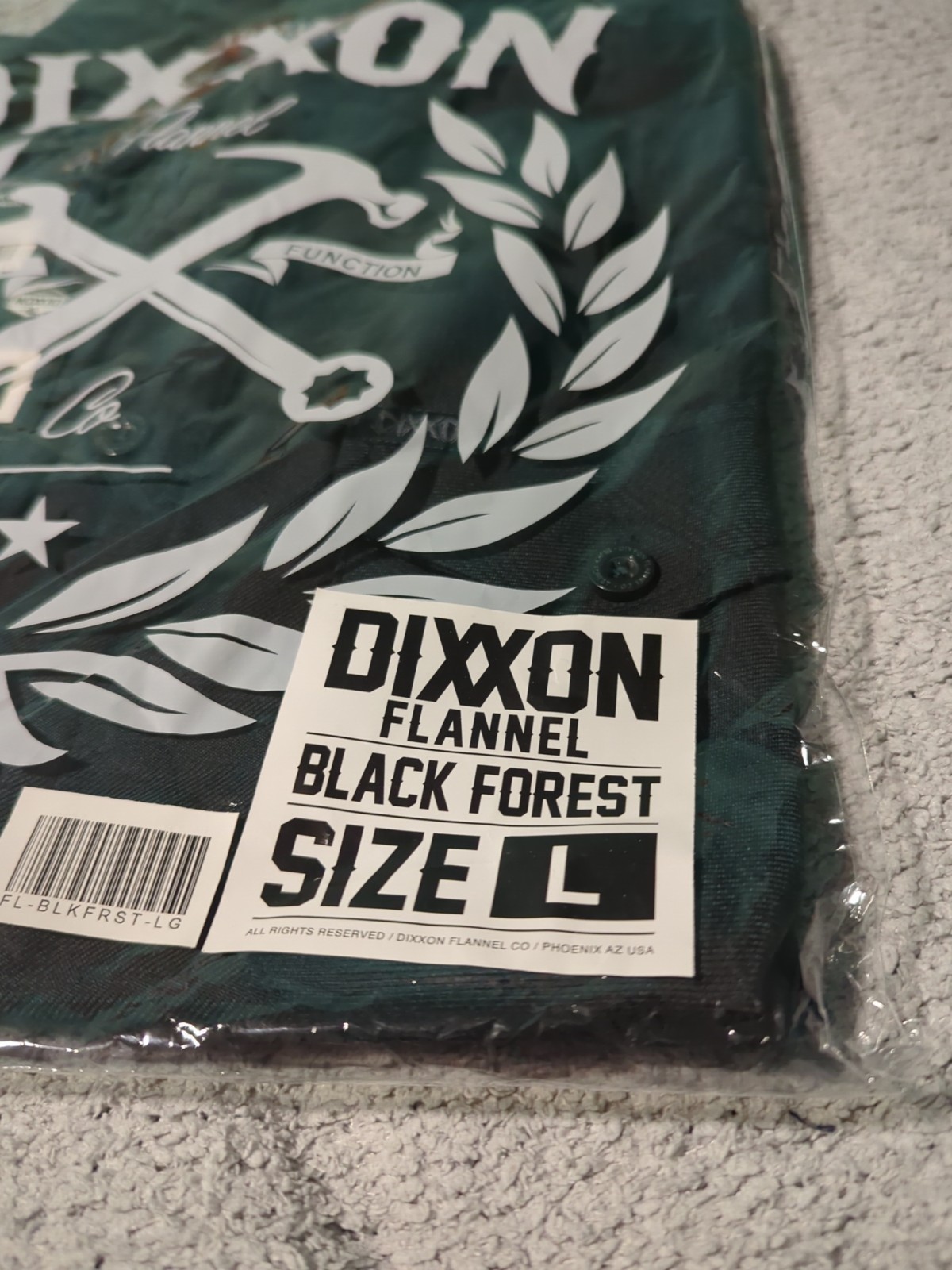 DIXXON Flannel Company “The Black Forest” Size Mens Large (L) Brand New