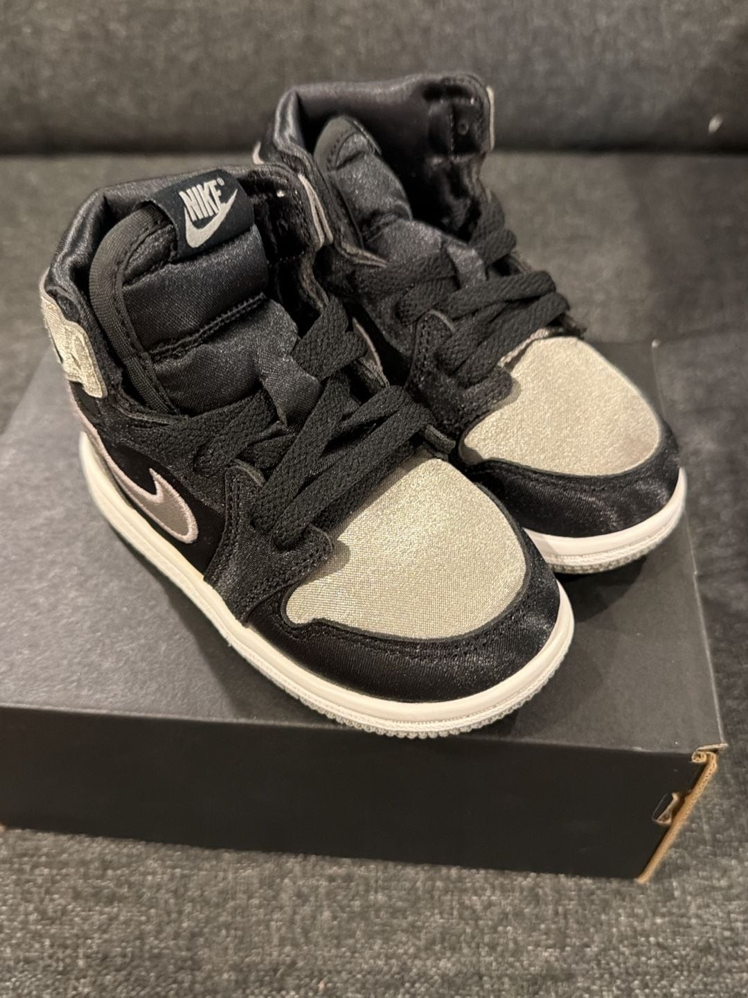 Nike Air Jordan 1 Retro High OG ‘Satin Shadow’ Toddler Shoes FD5305-010 – 7c