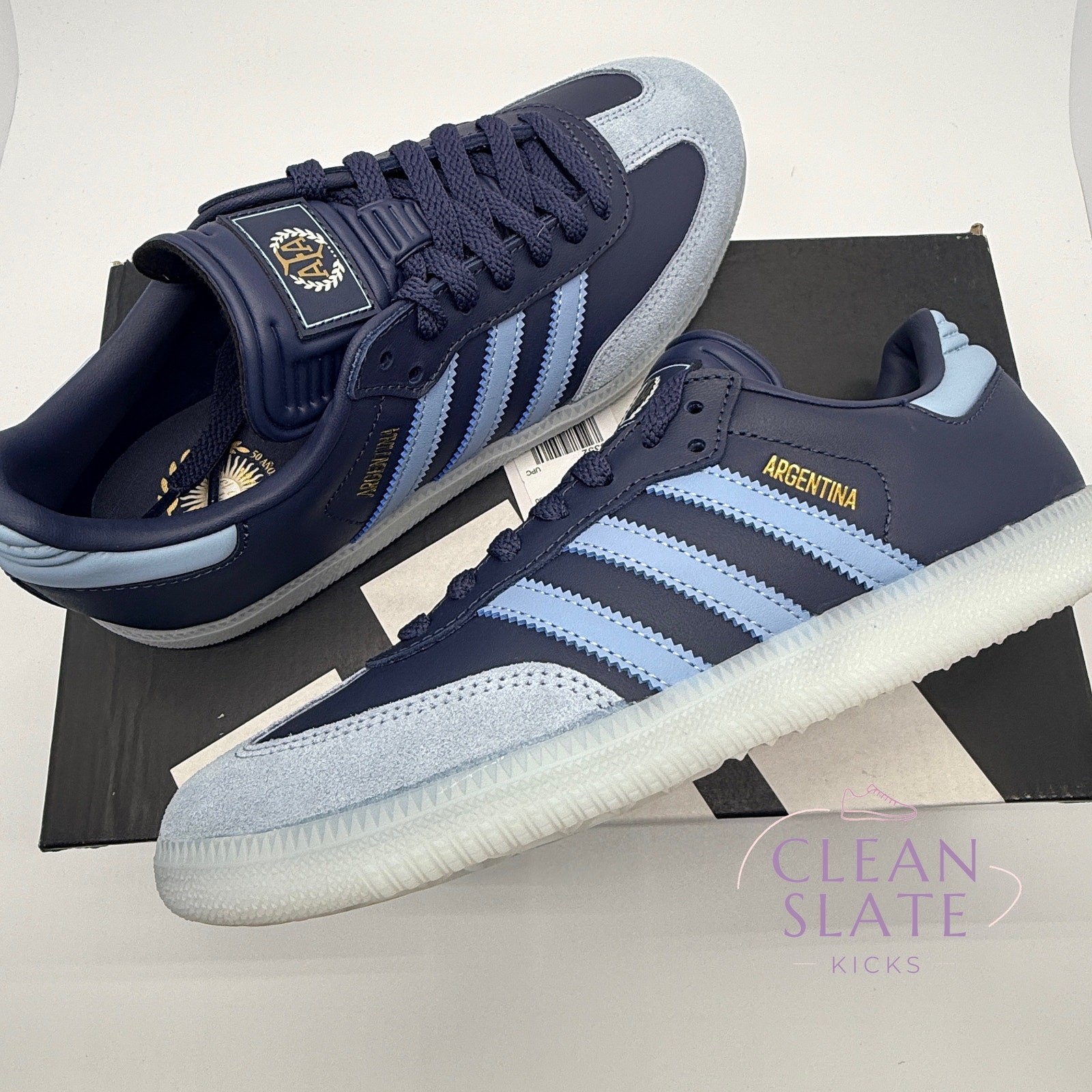Adidas Samba AFA Argentina 50th Navy Gold Men’s 6.5 NIB