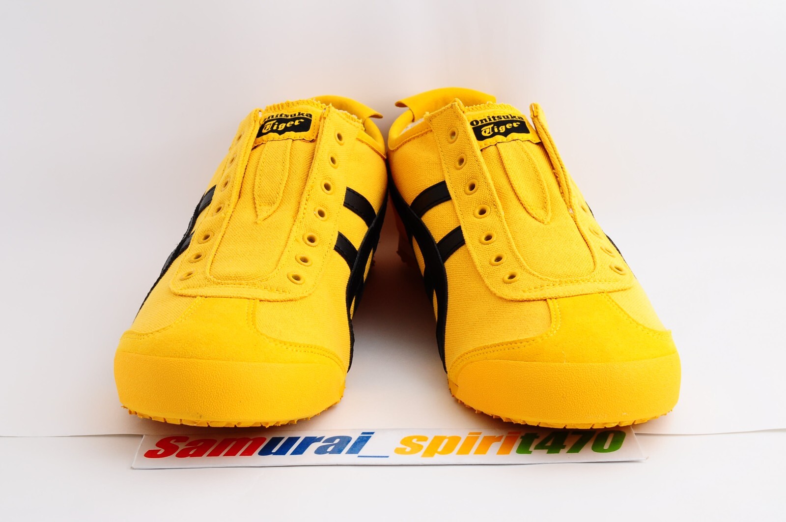 DHL Onitsuka Tiger MEXICO 66 SLIP-ON 1183A746 Unisex US Size 4 -11H YELLOW BLACK