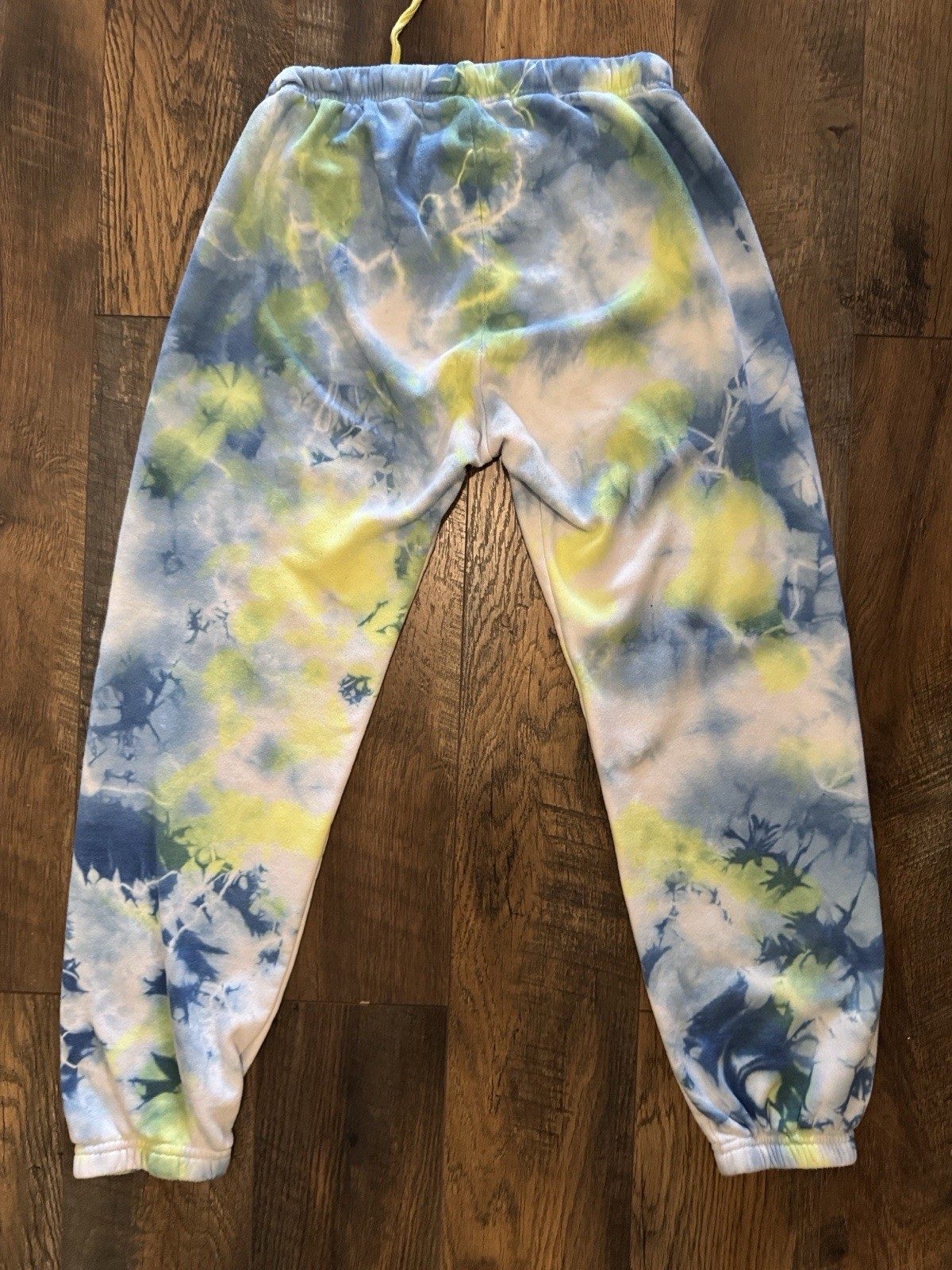 Aviator Nation Tie-Dye Fleece Jogger Set Blue Yellow White $125 OBO