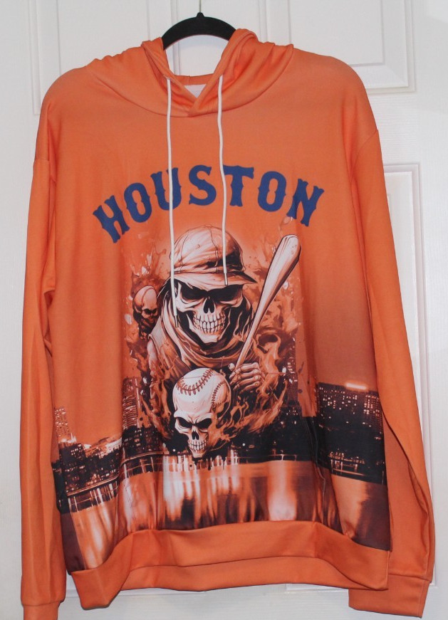 Houston Orange Pullover Hoodie Size L New without Tags