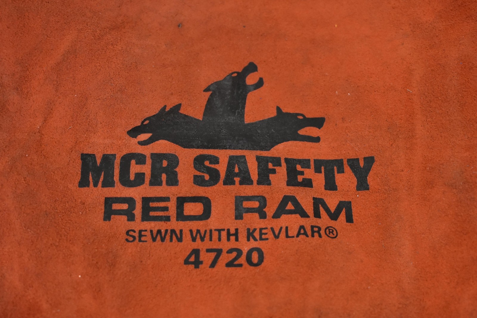 MCR Safety Red Ram 4720 Leather Welding Work Gloves Orange Aramid Fiber Gauntlet