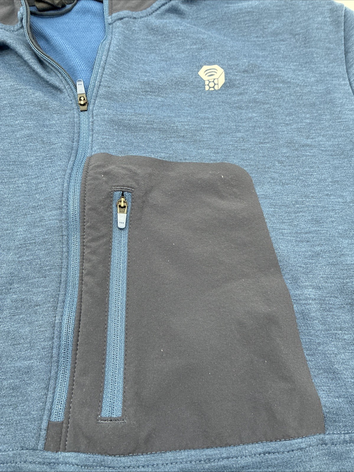Mountain Hardwear 1/2” Zip Pullover Hoodie Jacket Blue Men’s Size Large