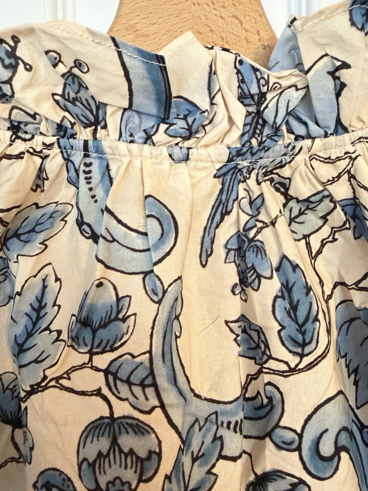 HILLIS BLOUSE – SÉZANE X ANTOINETTE POISSON – bluebirds print Size 36