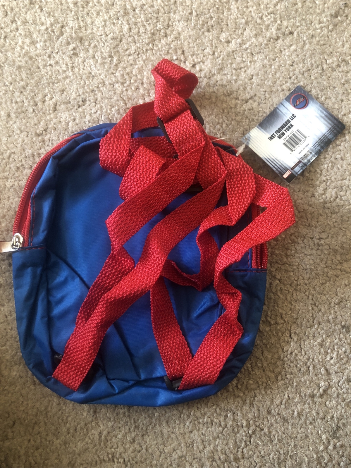 Little Kids The Amazing Spiderman Backpack Approximately 6 Inches Wide 7 Tall