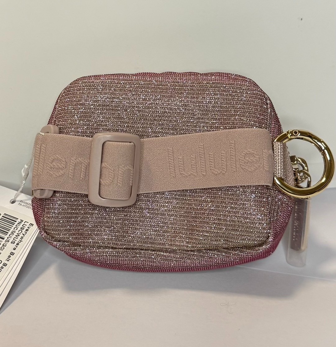 Lululemon Everywhere Belt bag Nano *Glitter* Pink Brand New w Tag Fast shipping