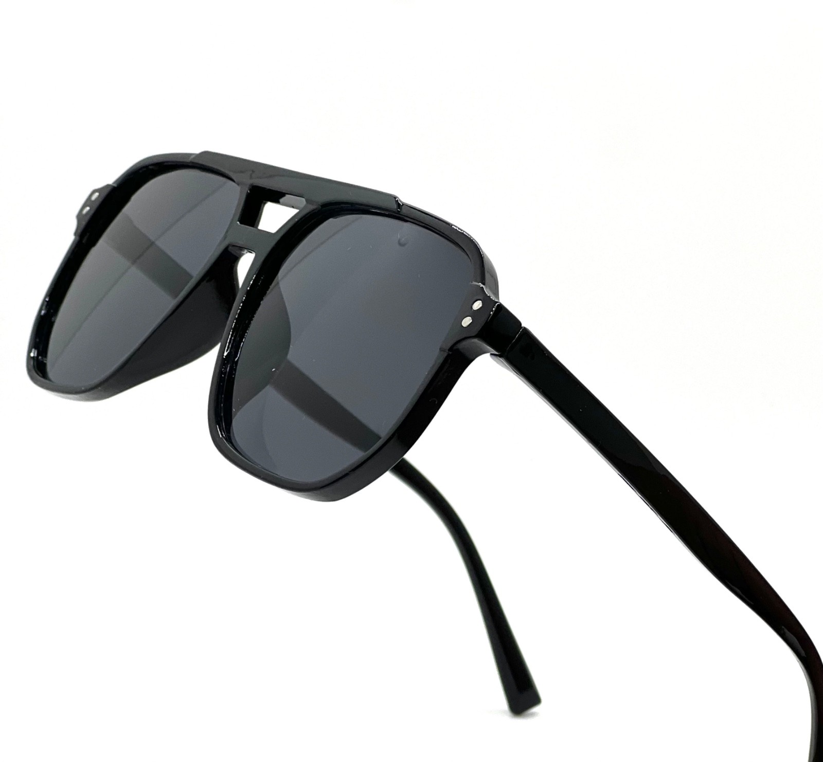 Oversized Classic Elegant Modern Hip Hop Shield SUNGLASSES Large Big Blue Lens