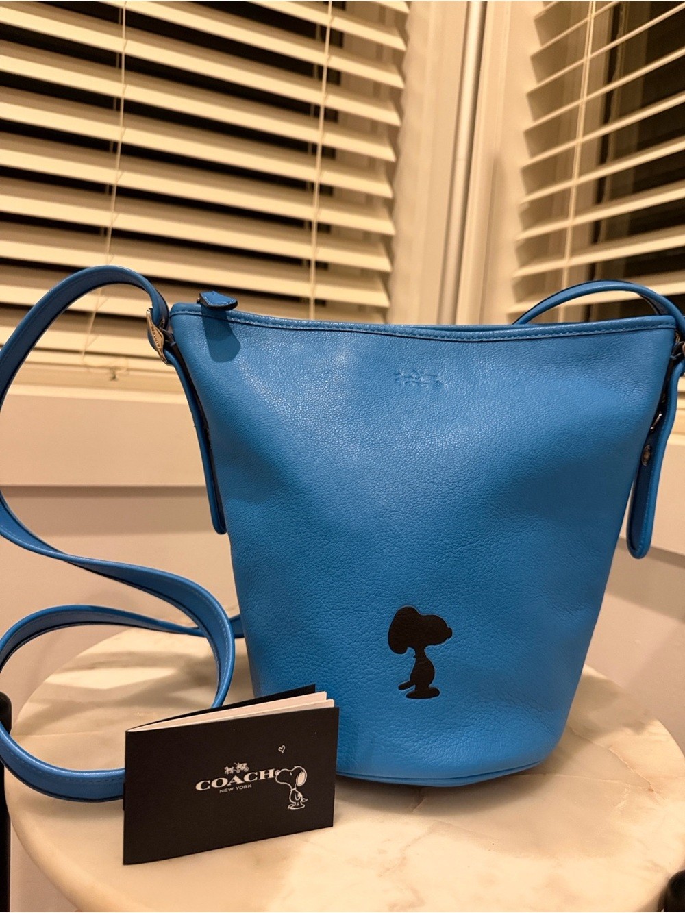 NWT Coach x Peanuts Snoopy Bleecker Mini Leather Duffle Bag [limited edition]