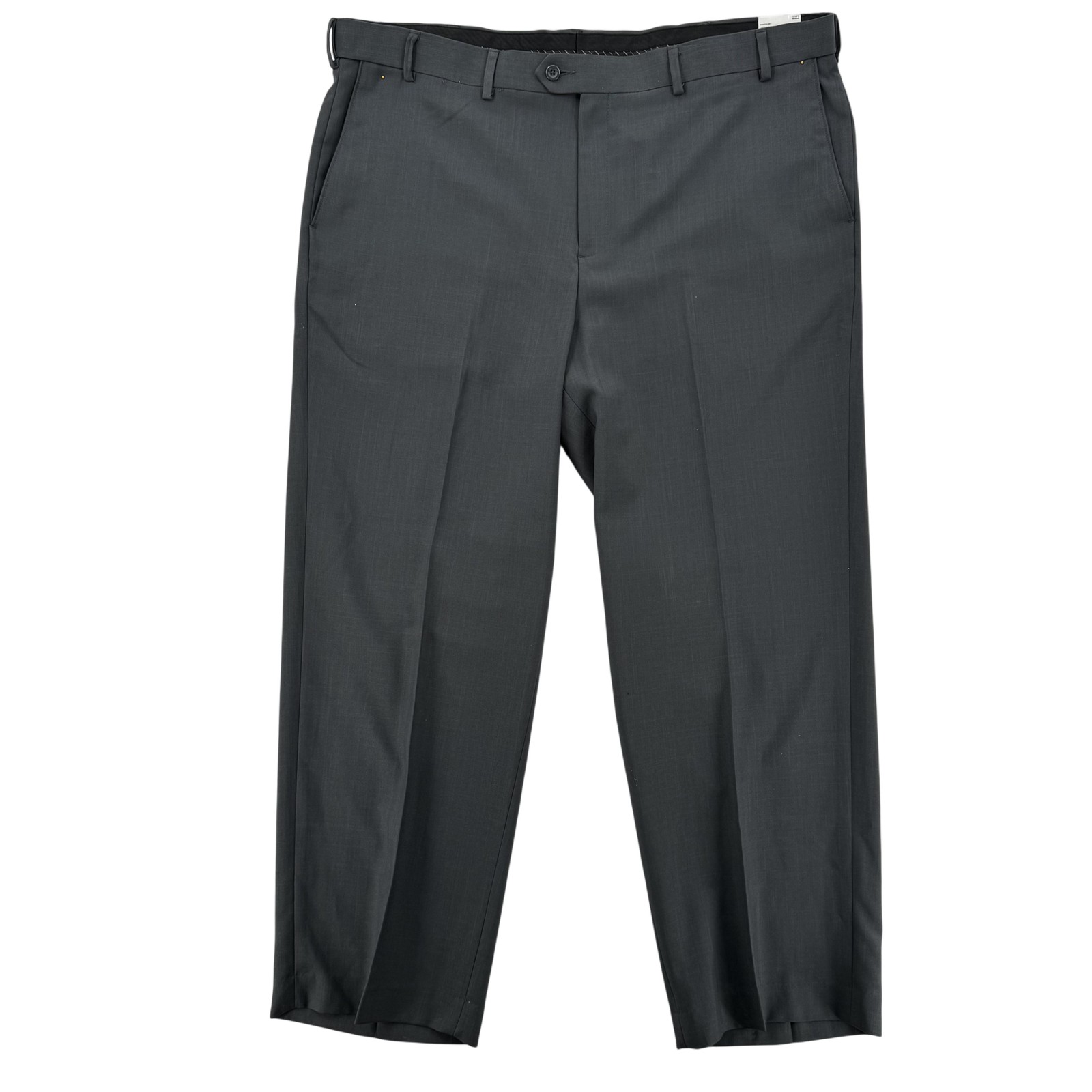 Covington Dress Pants Mens 42×30 Black Classic Fit Flat Front Wrinkle Resistant