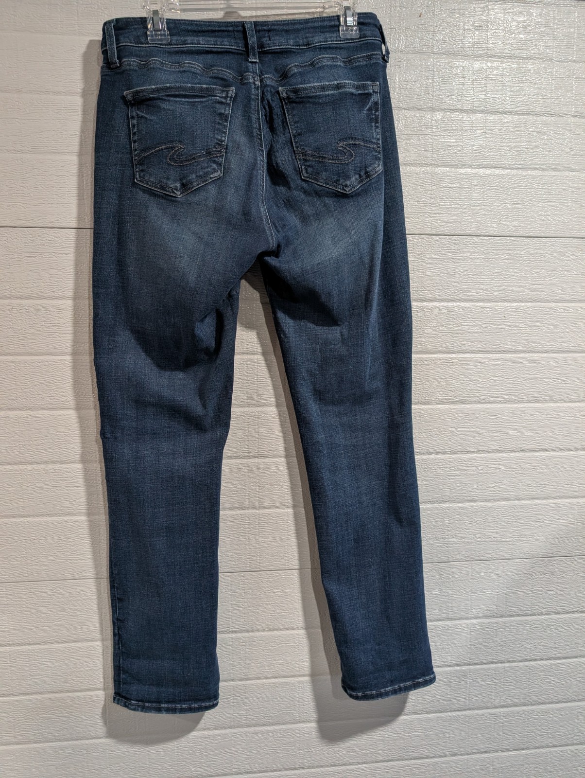 Silver Jeans Co Suki Straight Curvy Fit Jeans W31 L31 Blue Stretch Denim Women’s