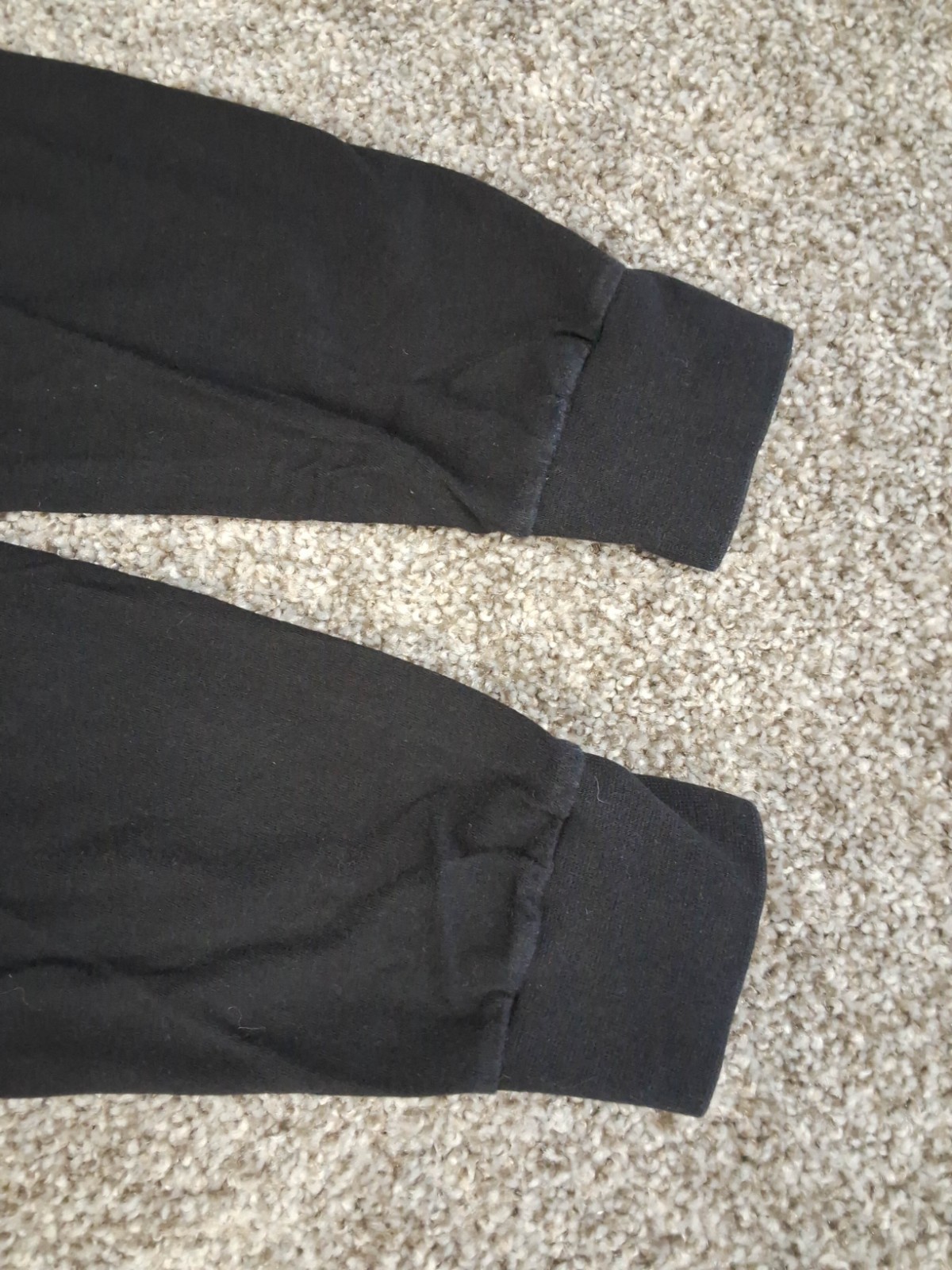 Stussy Size L Logo Black Long Sleeve Tee
