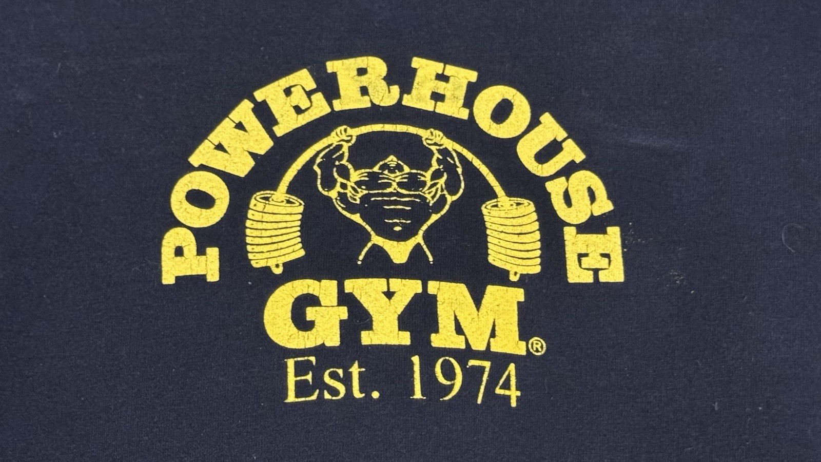 POWERHOUSE GYM Est 1974 Front & Back Bodybuilding Weightlifting Extra Large XL