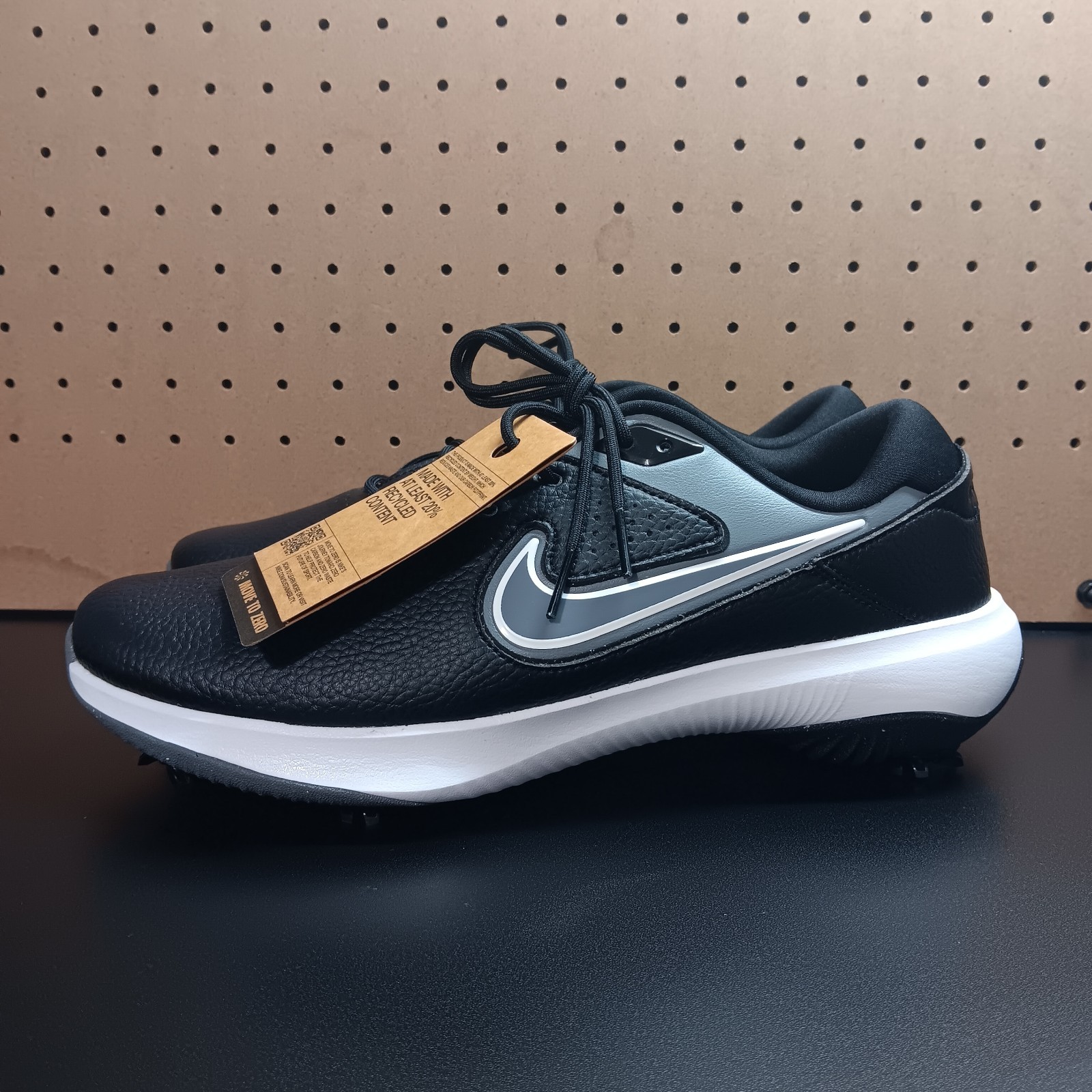 Nike Victory Pro 3 Golf Shoes Mens Size 10W Wide Black White Gray DX9028-003 New