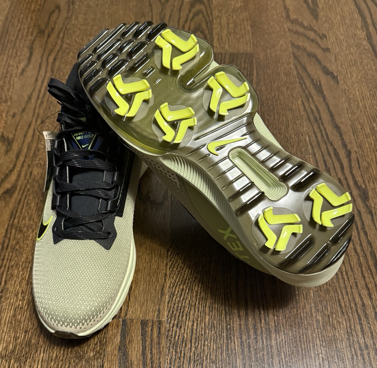 Nike Infinity Tour Next% 2 GTX Dusty Olive Black Volt FV4897 300 Men’s Size 8