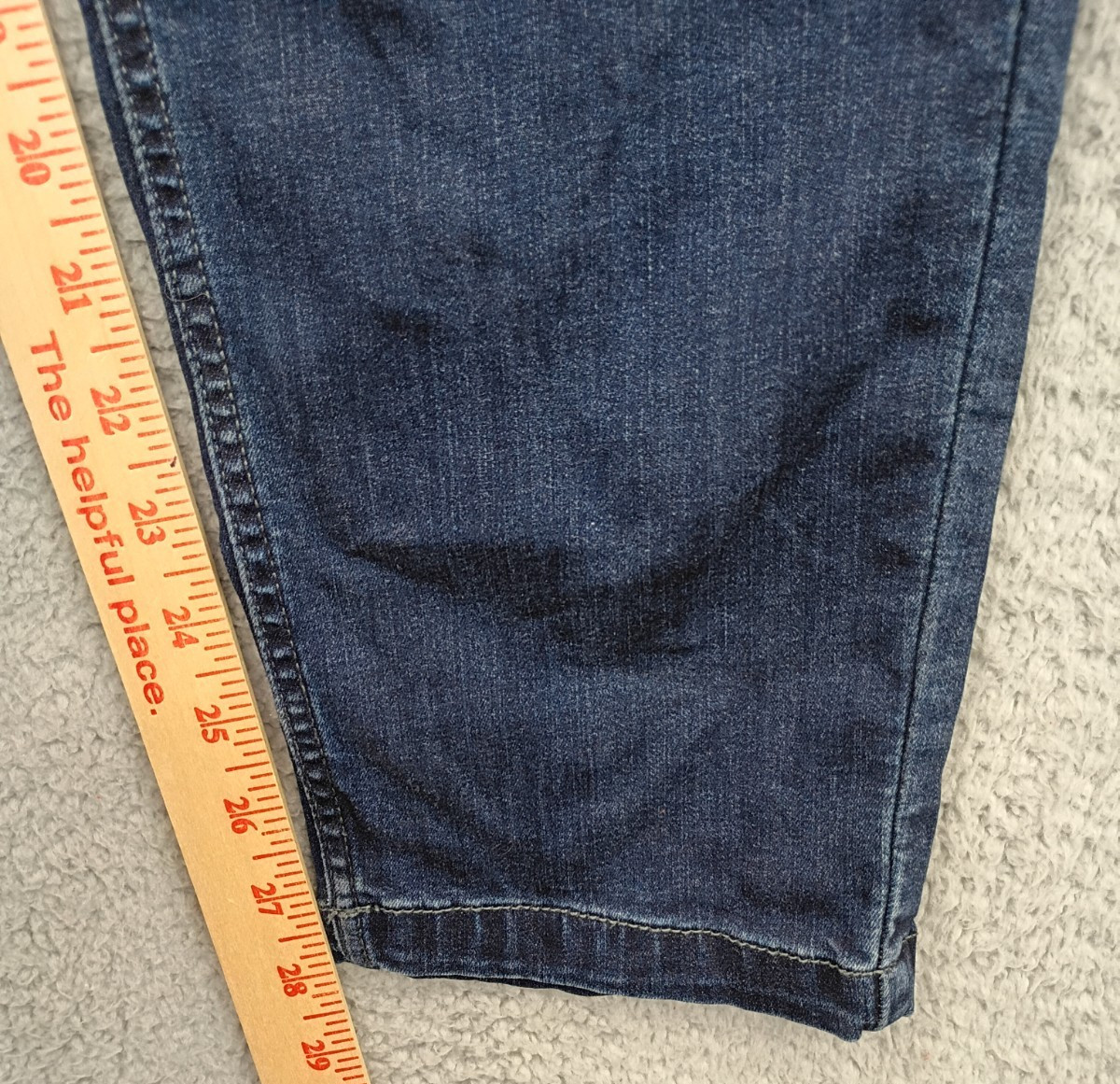 Mugsy Fultons Taper Jeans Regular Fit Men’s 35×30 (Fits 36×28) Stretch Dark Wash